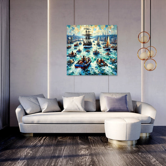 Harbour Hustle Canvas