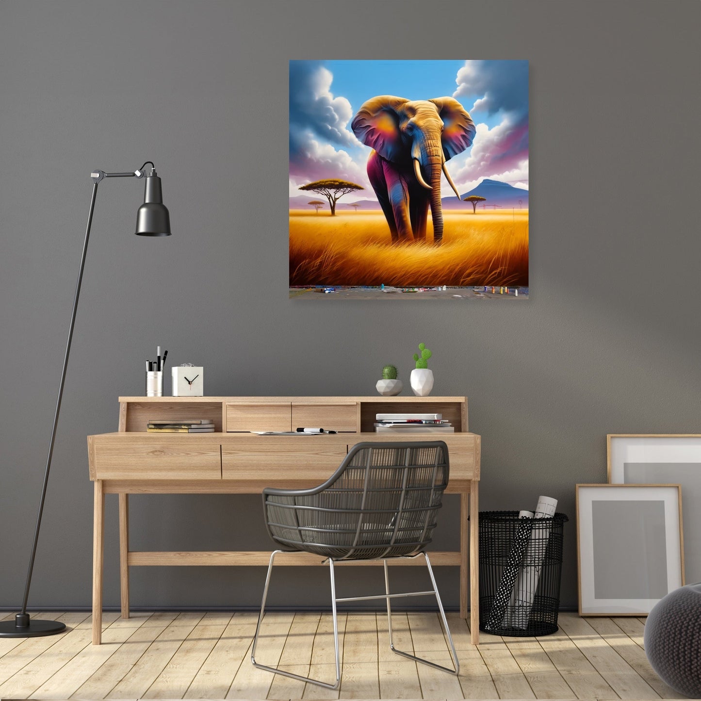 Majestic Elephant Savannah Canvas