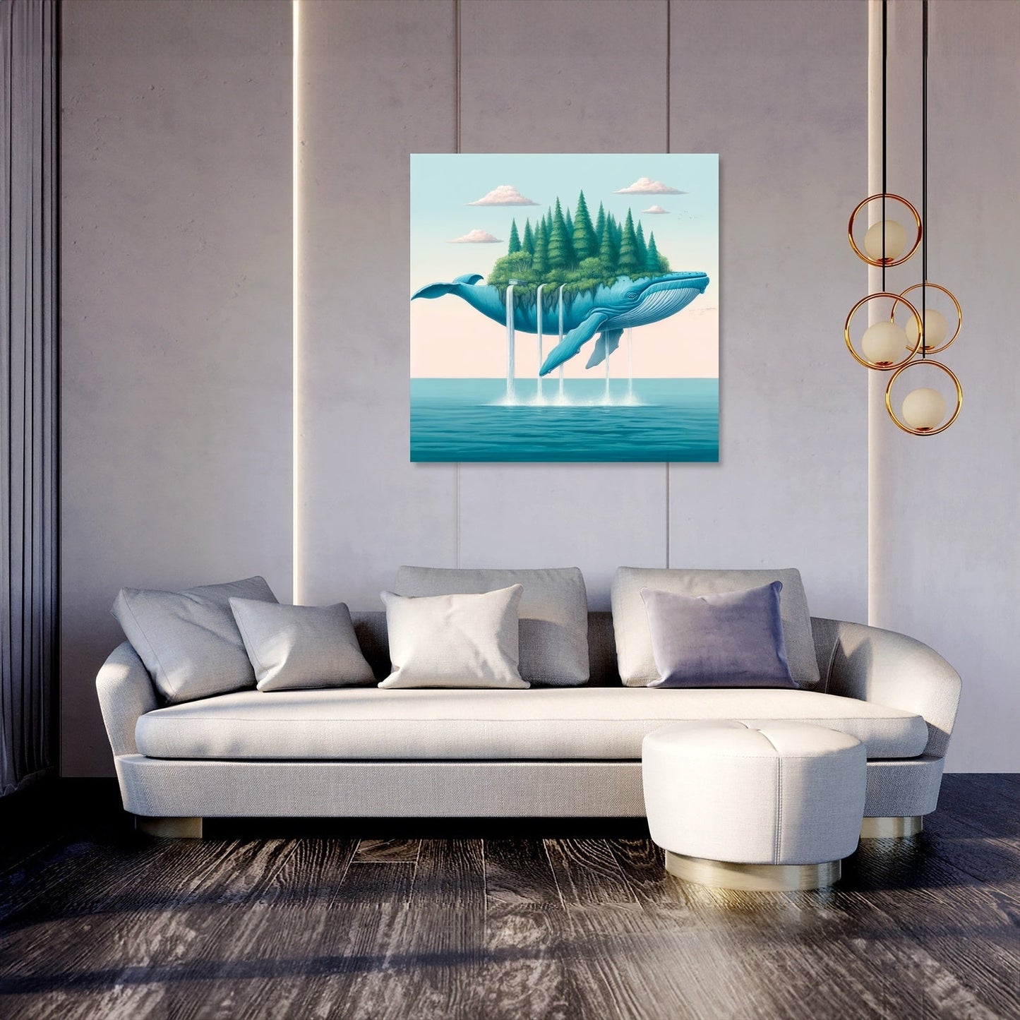 Island Leviathan Canvas