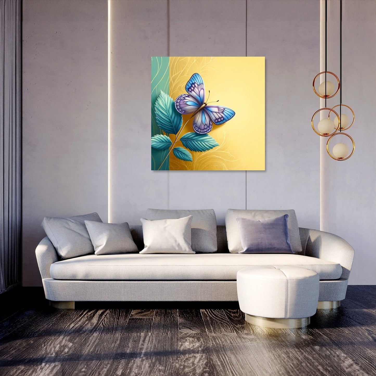 Blue Butterfly Canvas