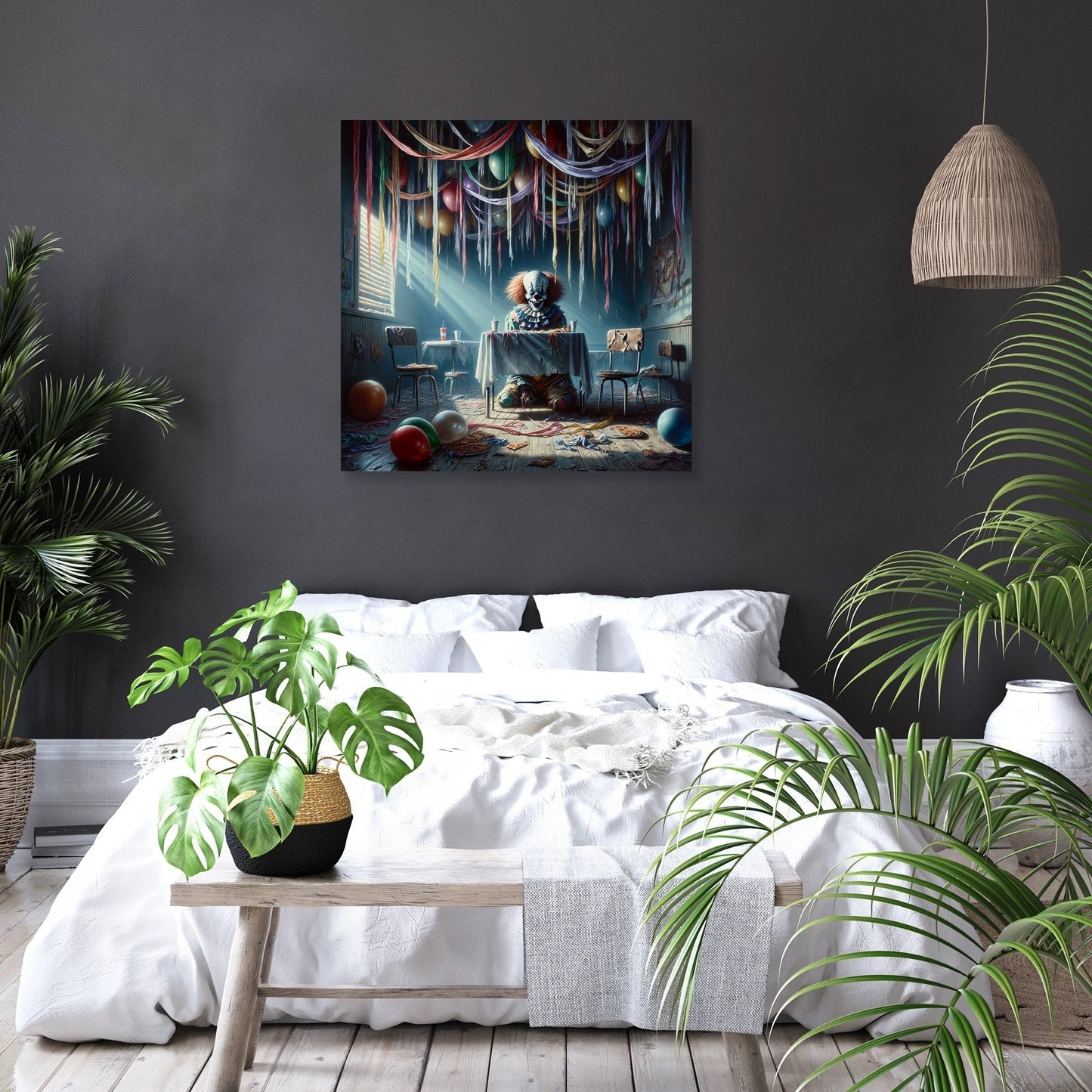 Haunted Party Room Canvas