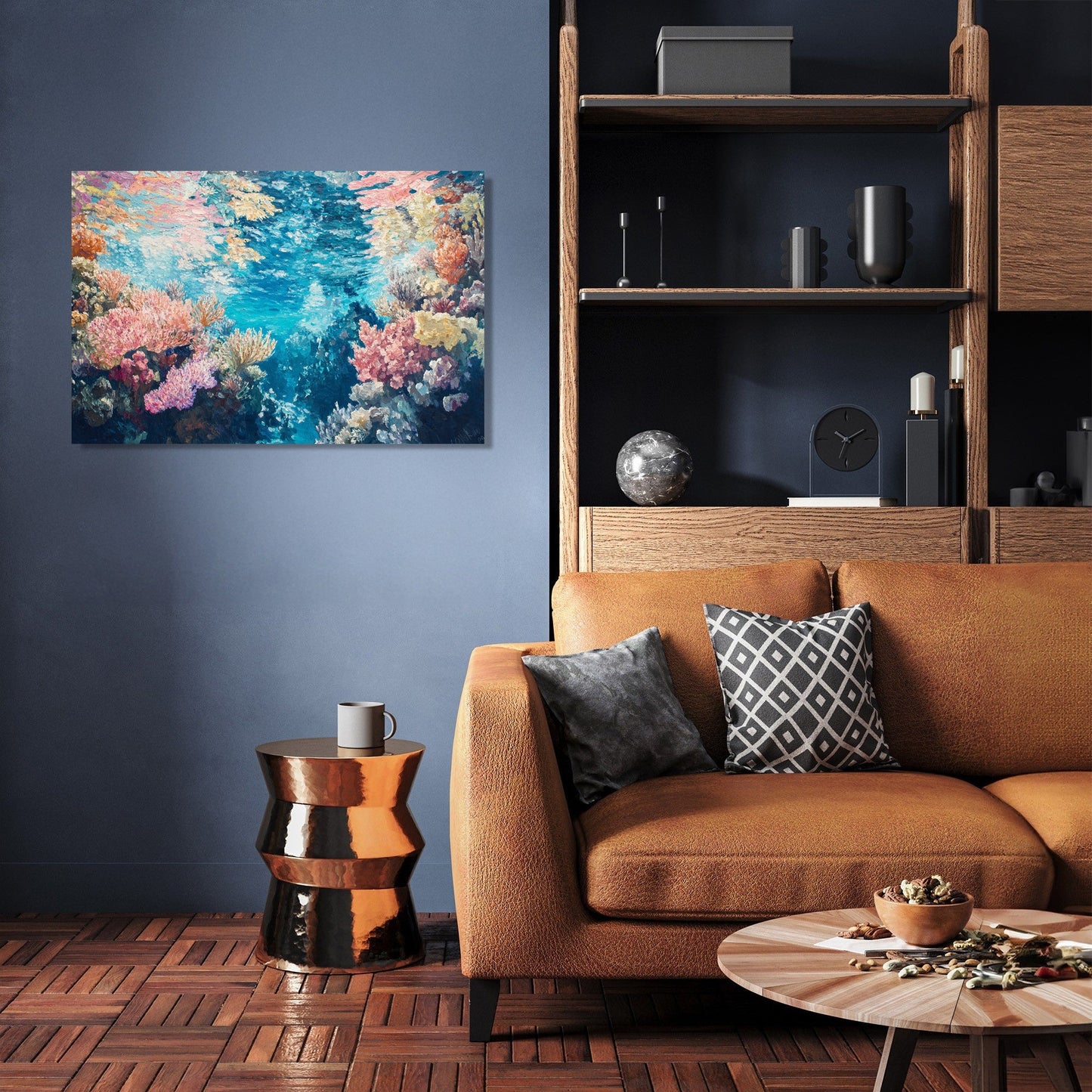 Dreamlike Coral Symphony Canvas