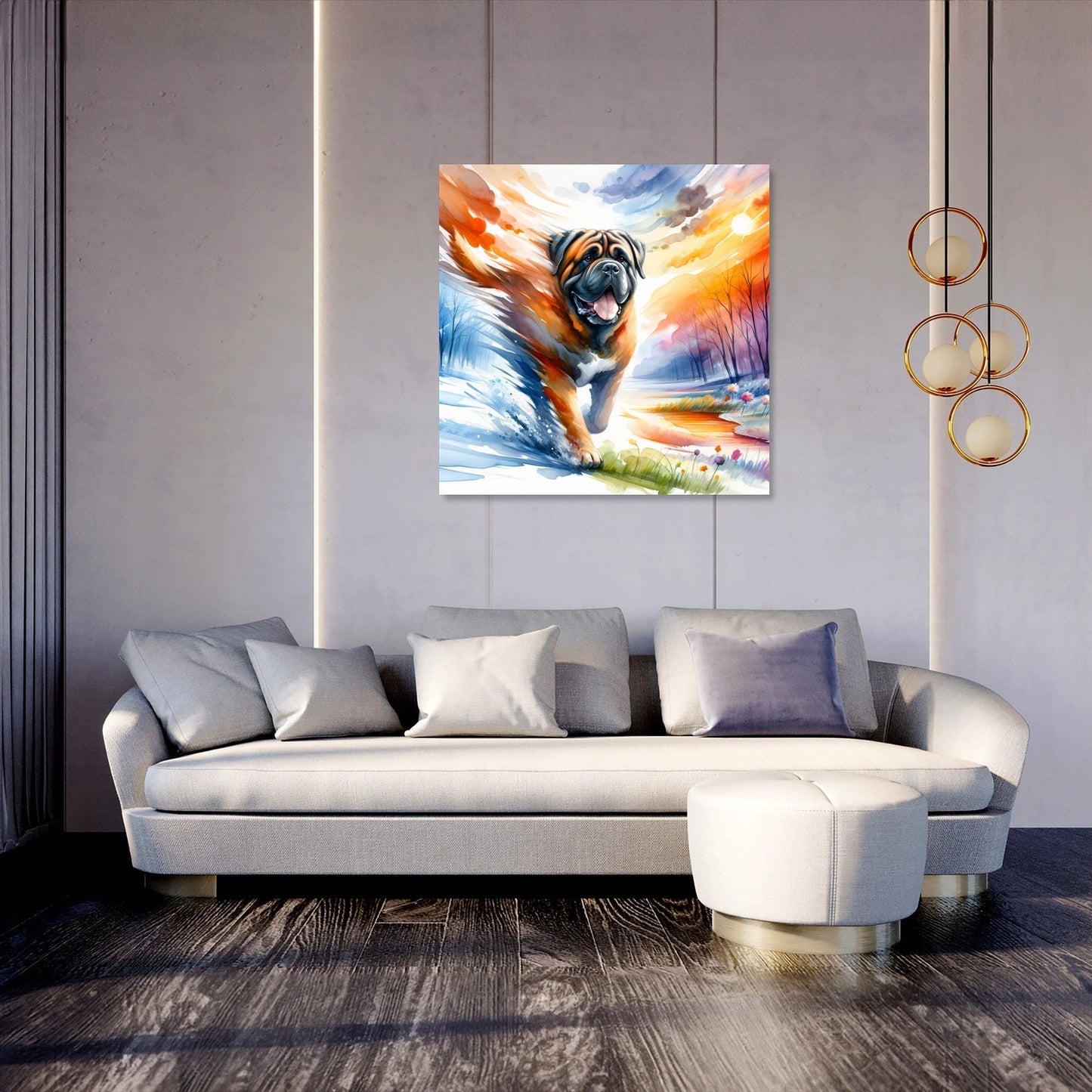 Seasons' Journey Bullmastiff Canvas