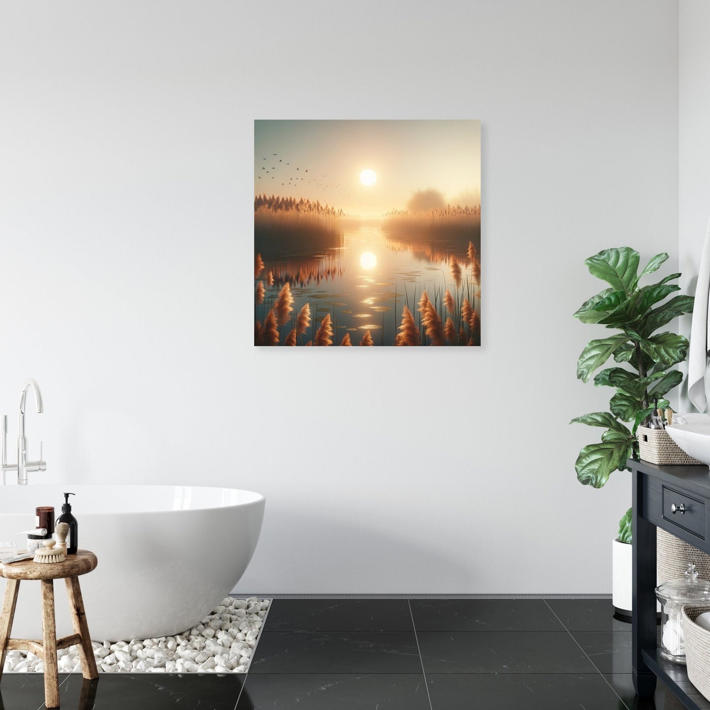 Marshland Sunrise Canvas