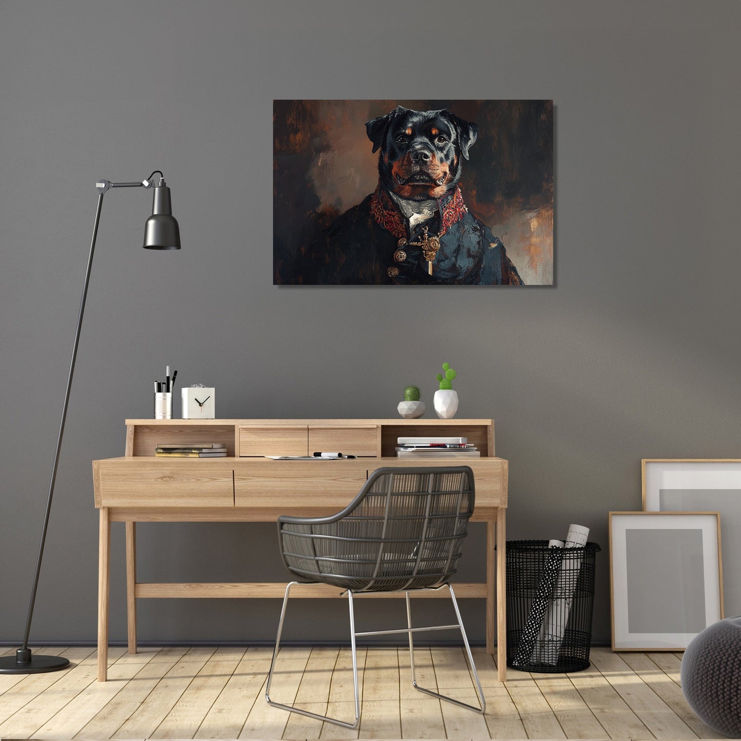 Regal Rottweiler Canvas