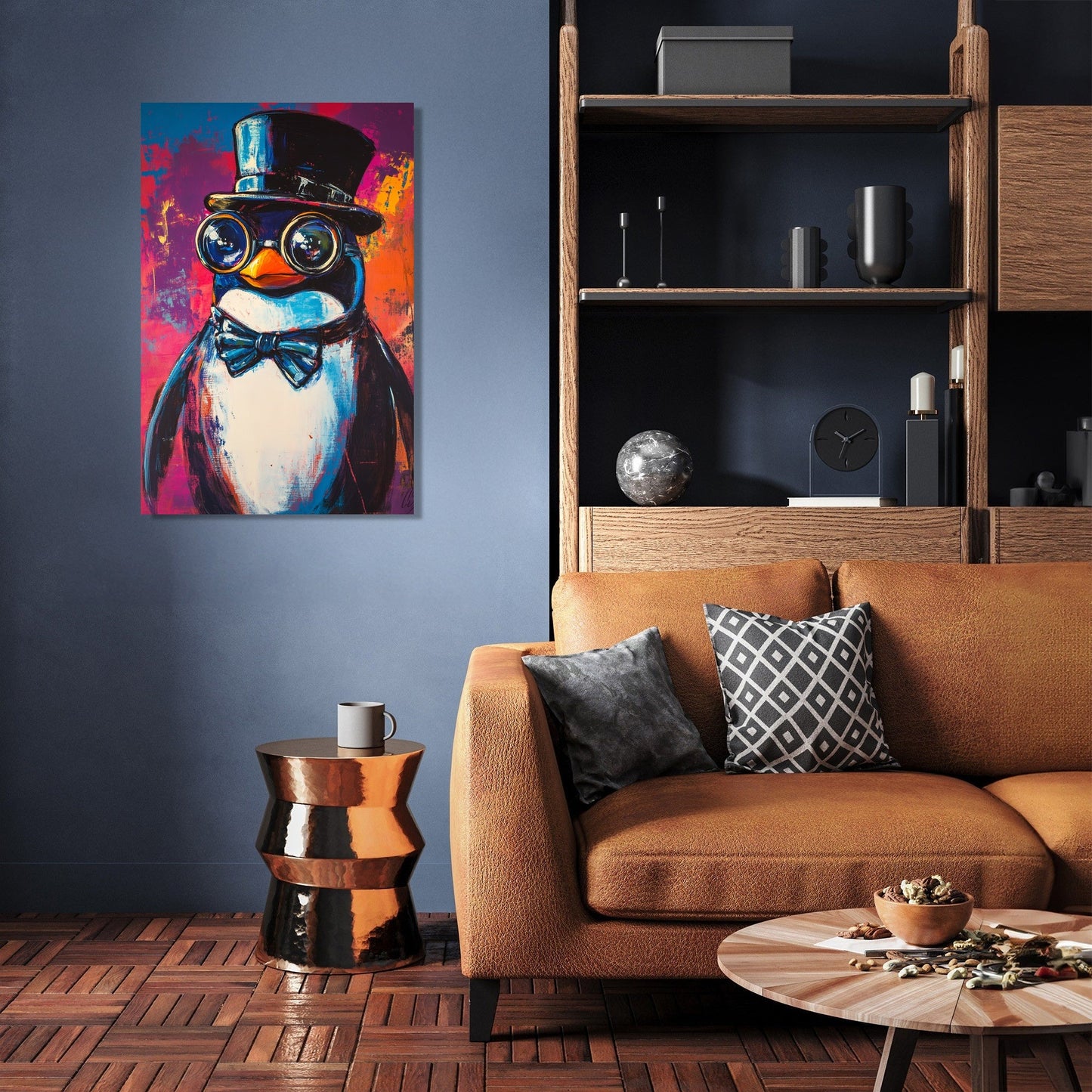 Millionaire Penguin Vision Canvas