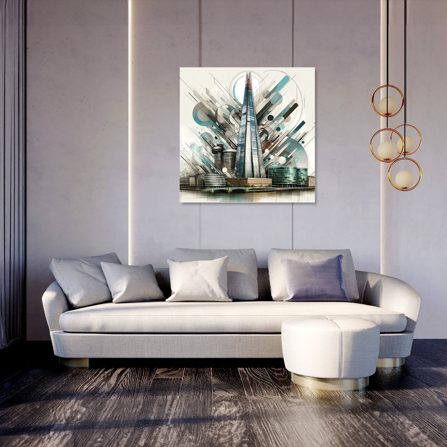 London Shard Spectrum Canvas