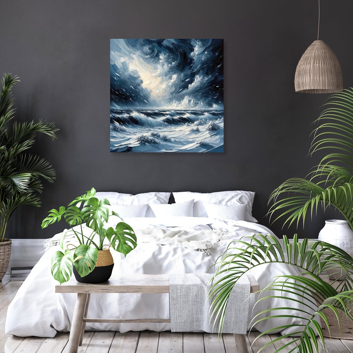 Winter's Fury Unleashed Canvas