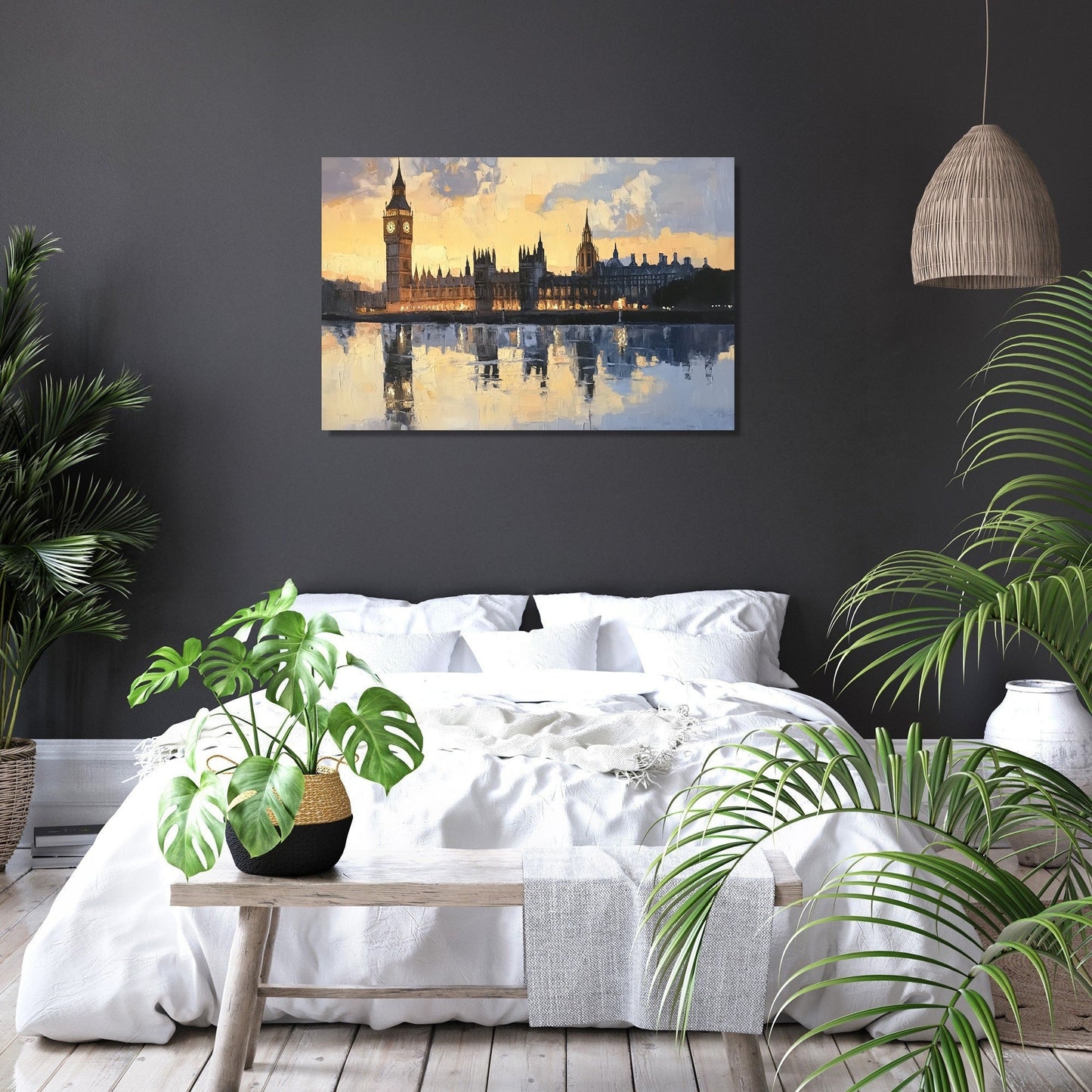 Golden Majesty of Big Ben Canvas