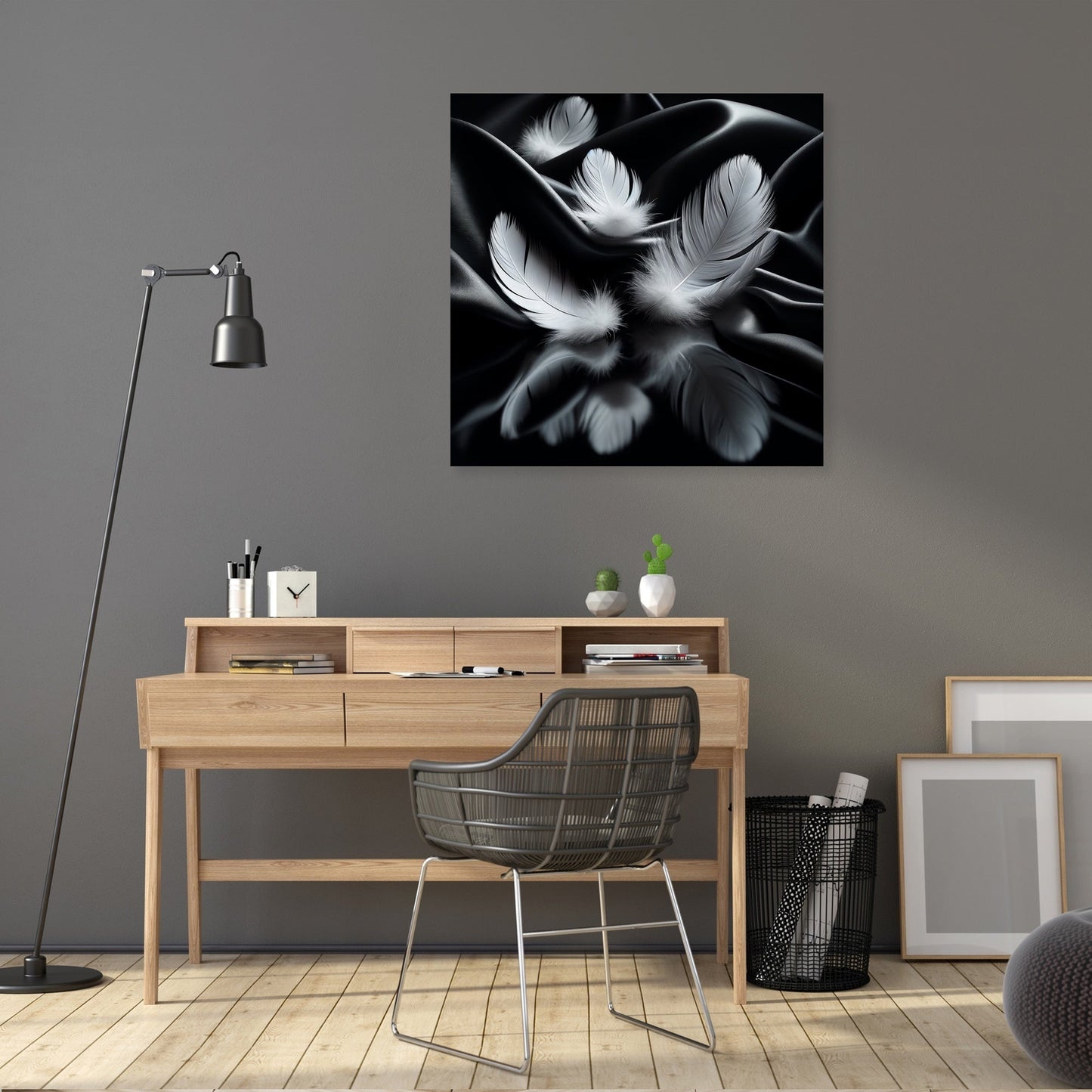 Silken Feathers Canvas