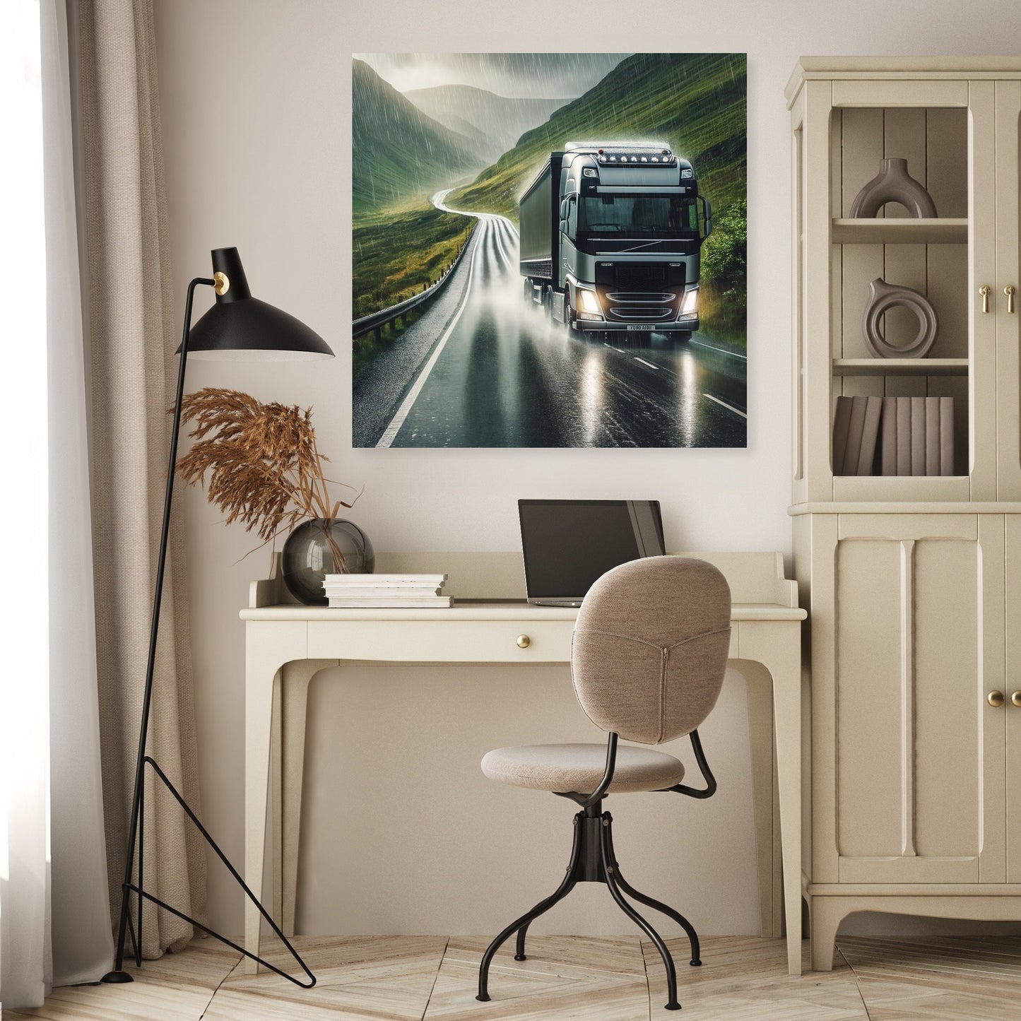 Highland Rain Drive Canvas