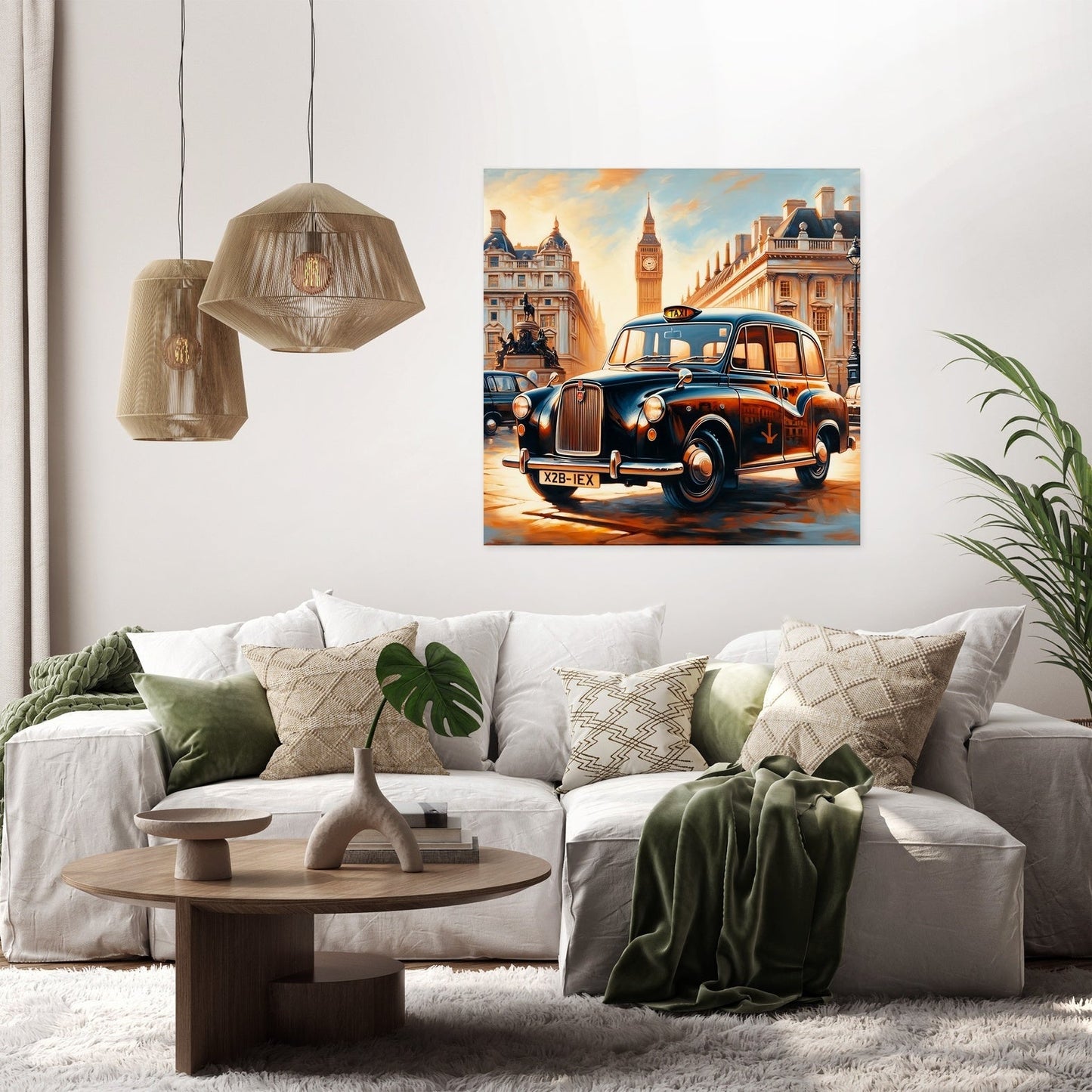 Timeless Journey London Taxi Canvas