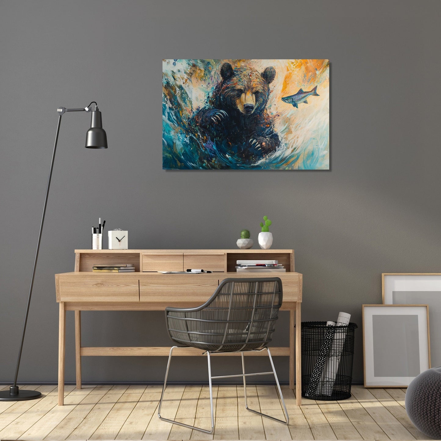 Serengeti Bear Canvas