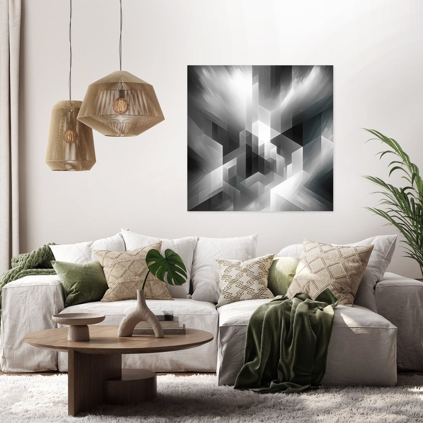 Monochrome Mystique Canvas