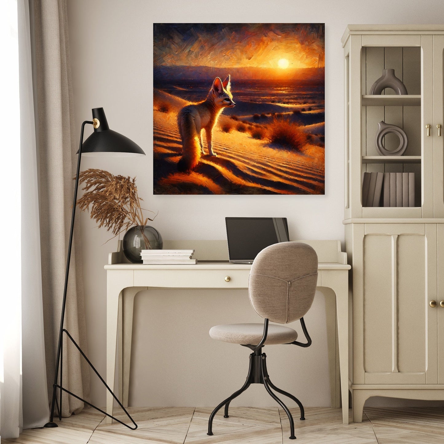 Desert Dusk Wanderer Canvas
