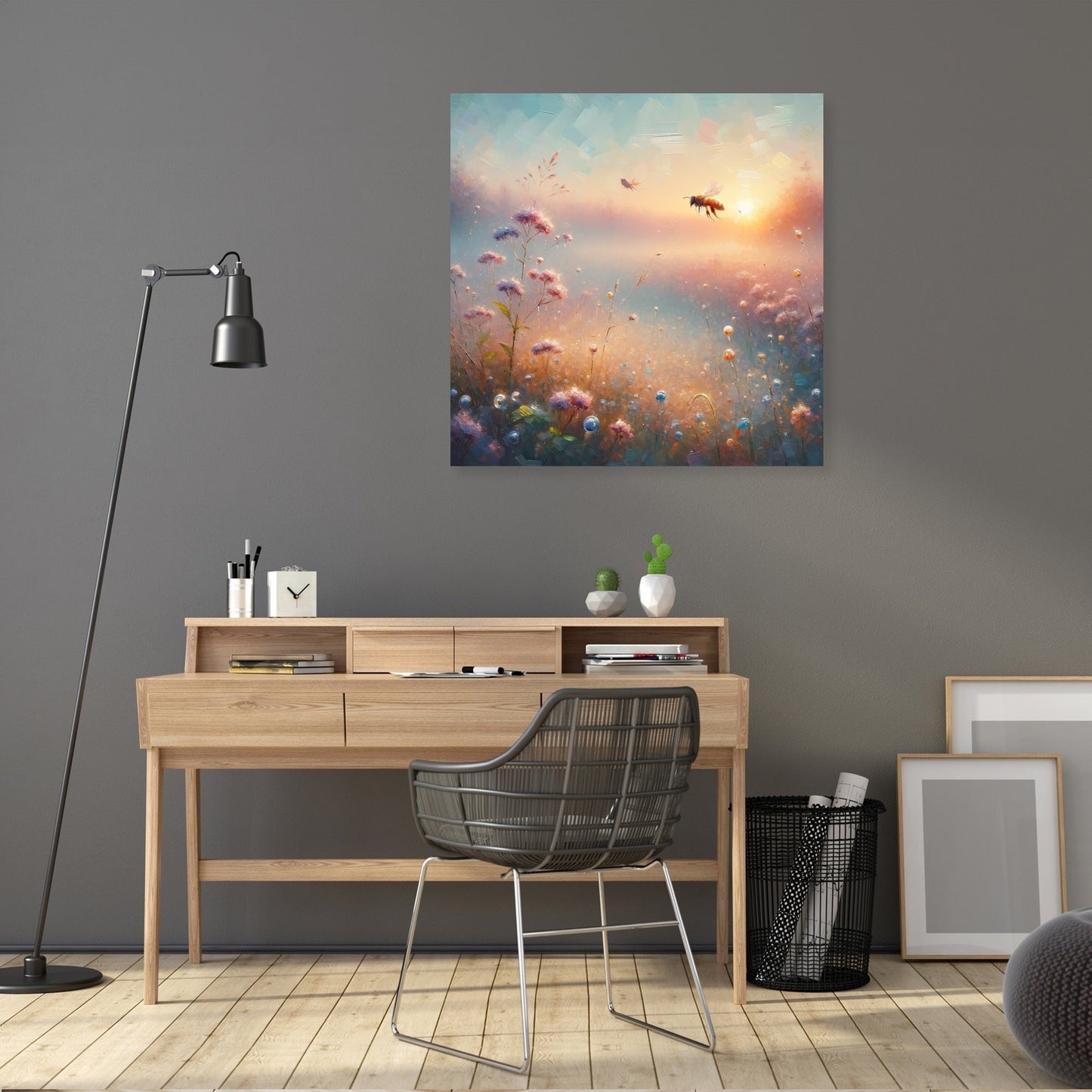 Whispers of Nature Bee Canvas