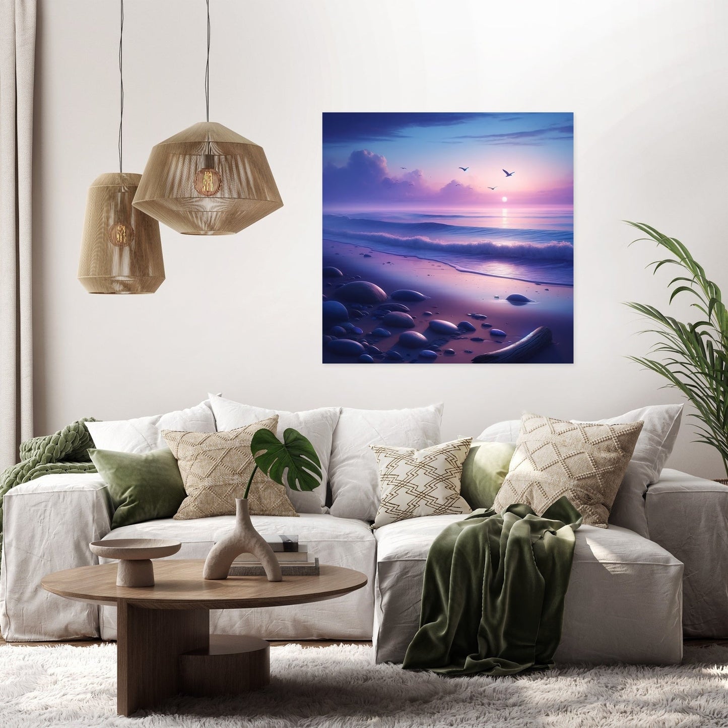 Dusk Beach Serenity Canvas