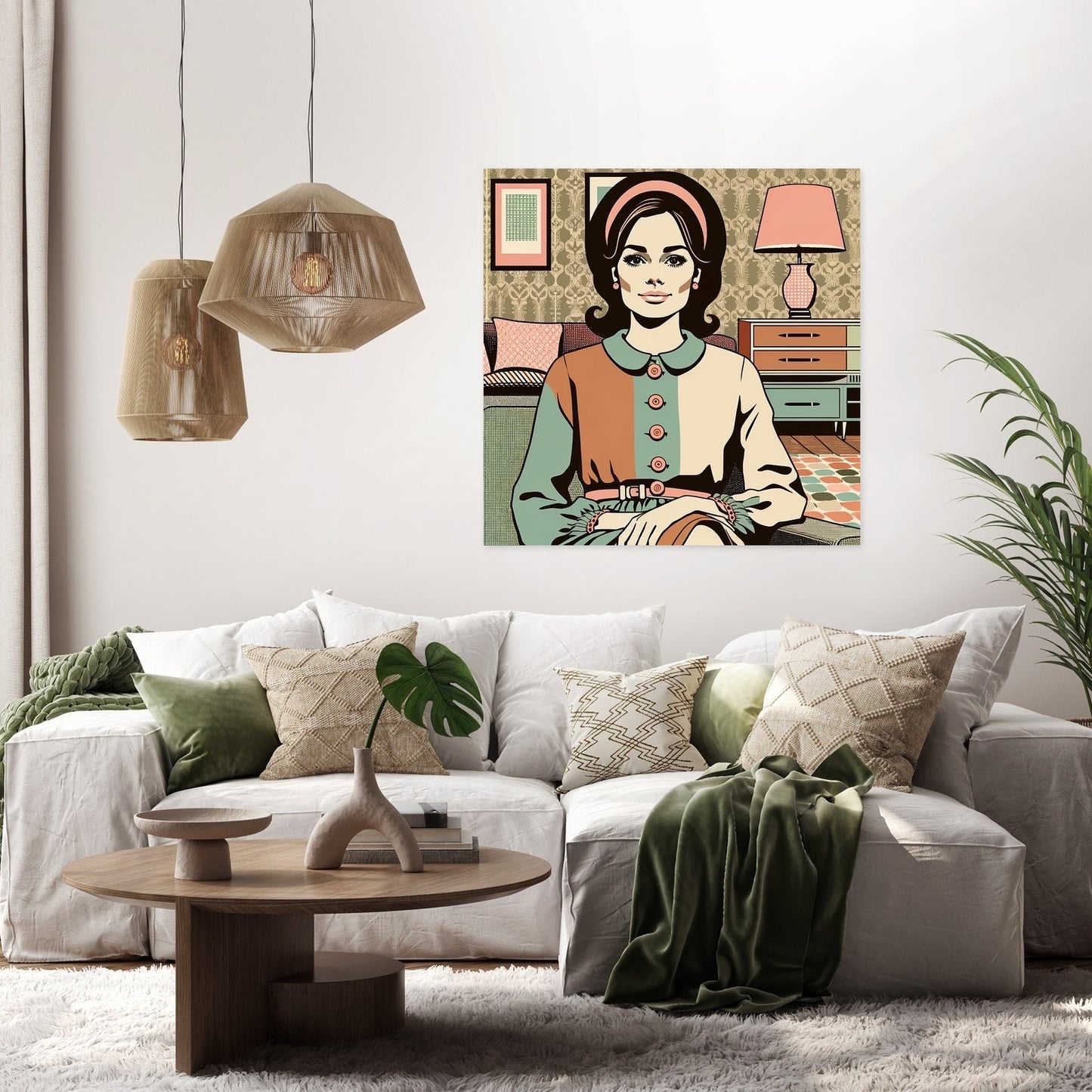 Retro Harmony Canvas
