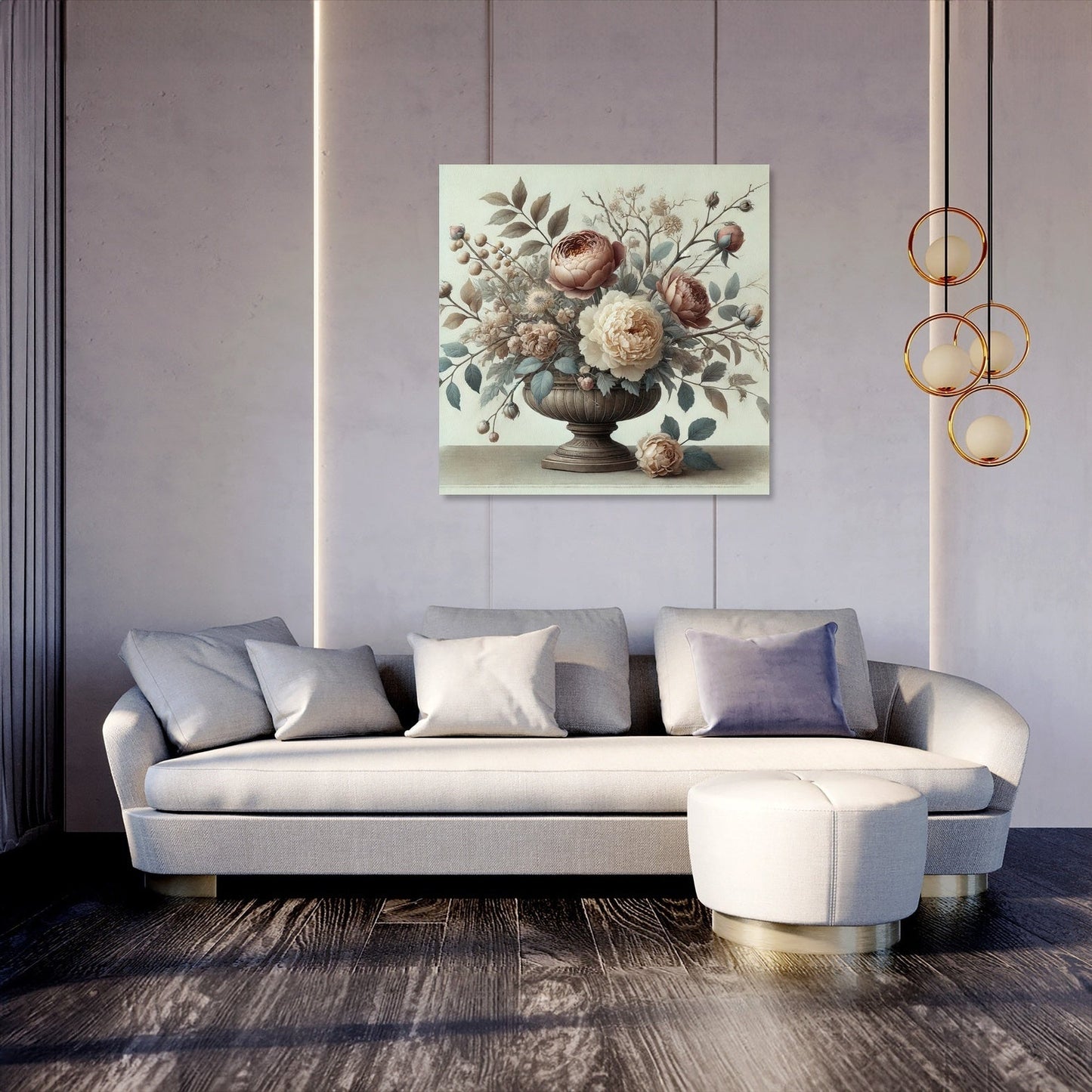 Victorian Ikebana Canvas