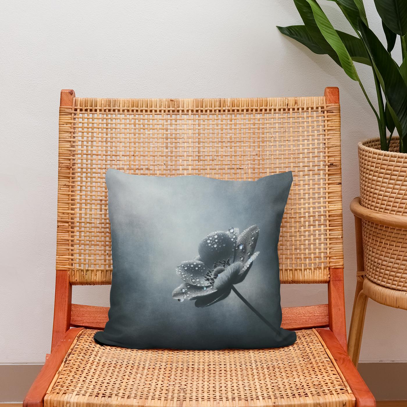 Dew-Kissed Solitude Cotton Cushion