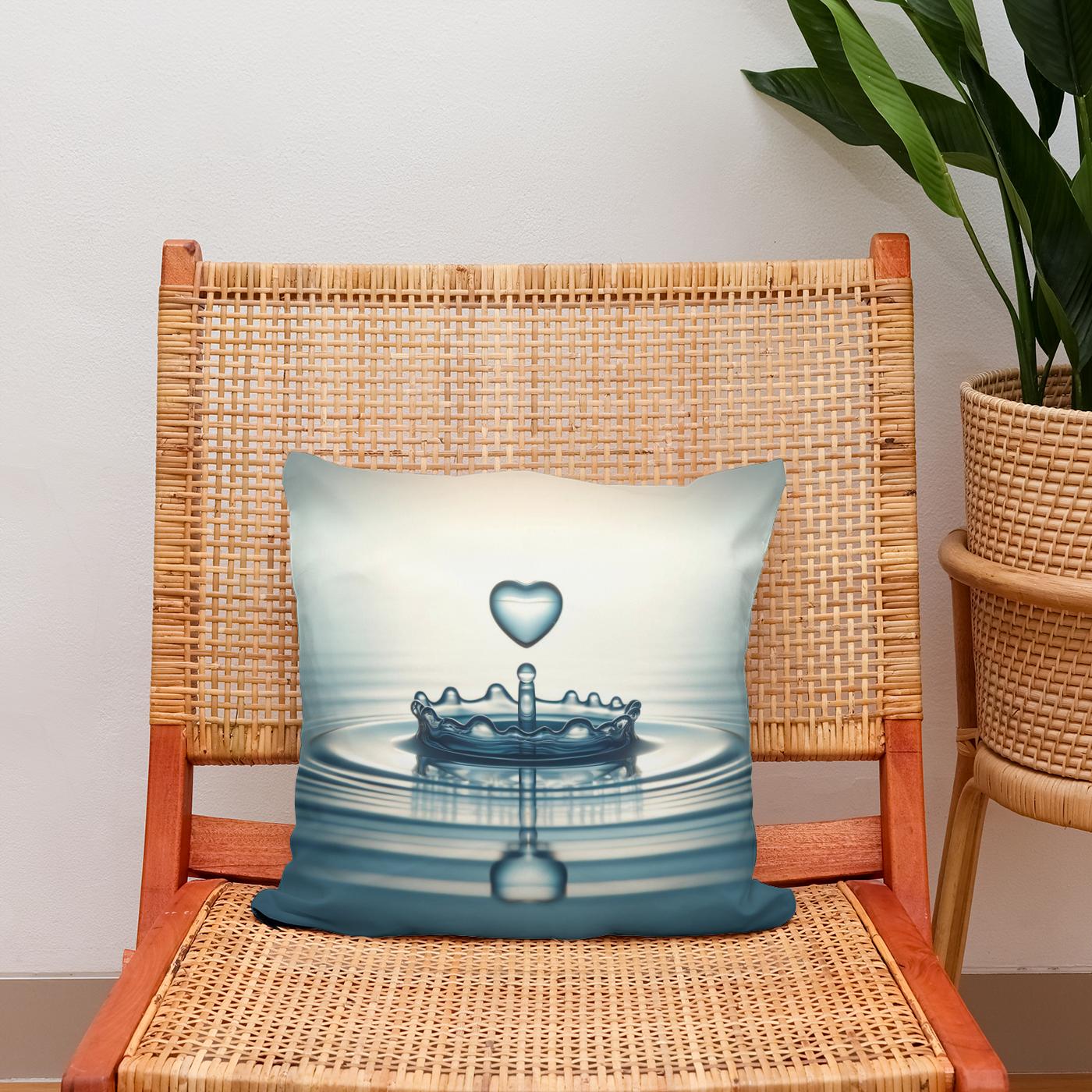 Love's Gentle Ripple Cotton Cushion