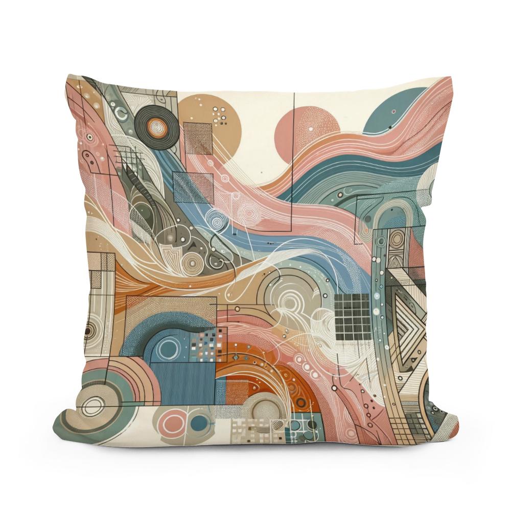 Diverse Essence Mosaic Cotton Cushion