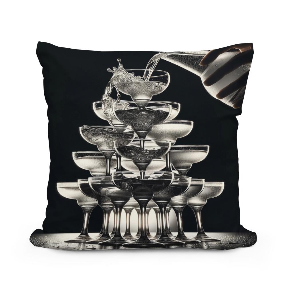 Elegance in Overflow Cotton Cushion