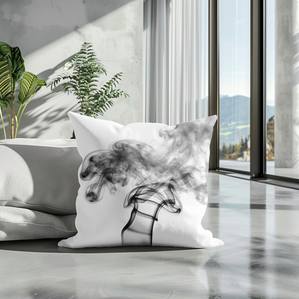 Whispering Smoke Cotton Cushion