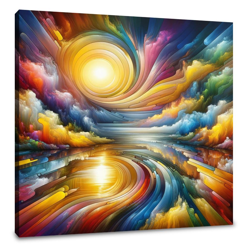Prismatic Reflections Canvas