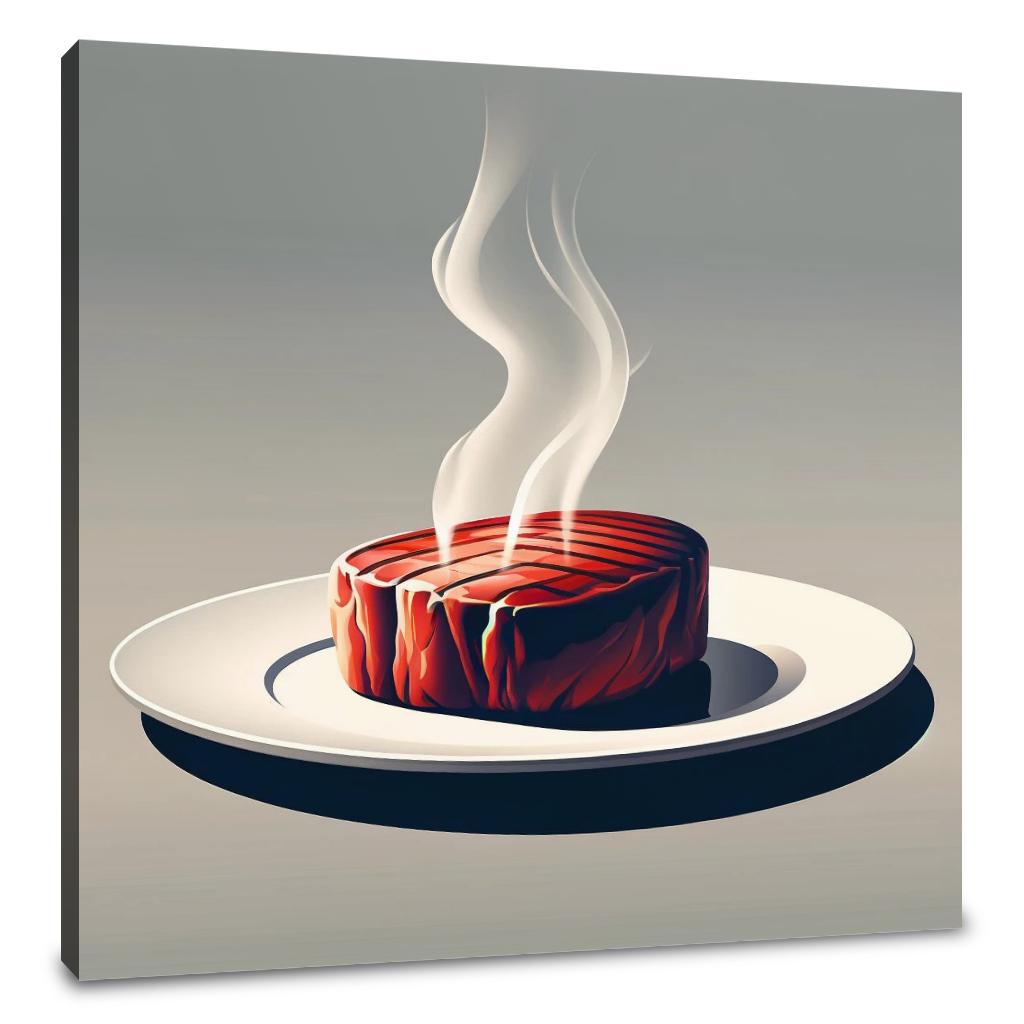 Sizzling Steak Serenity Canvas