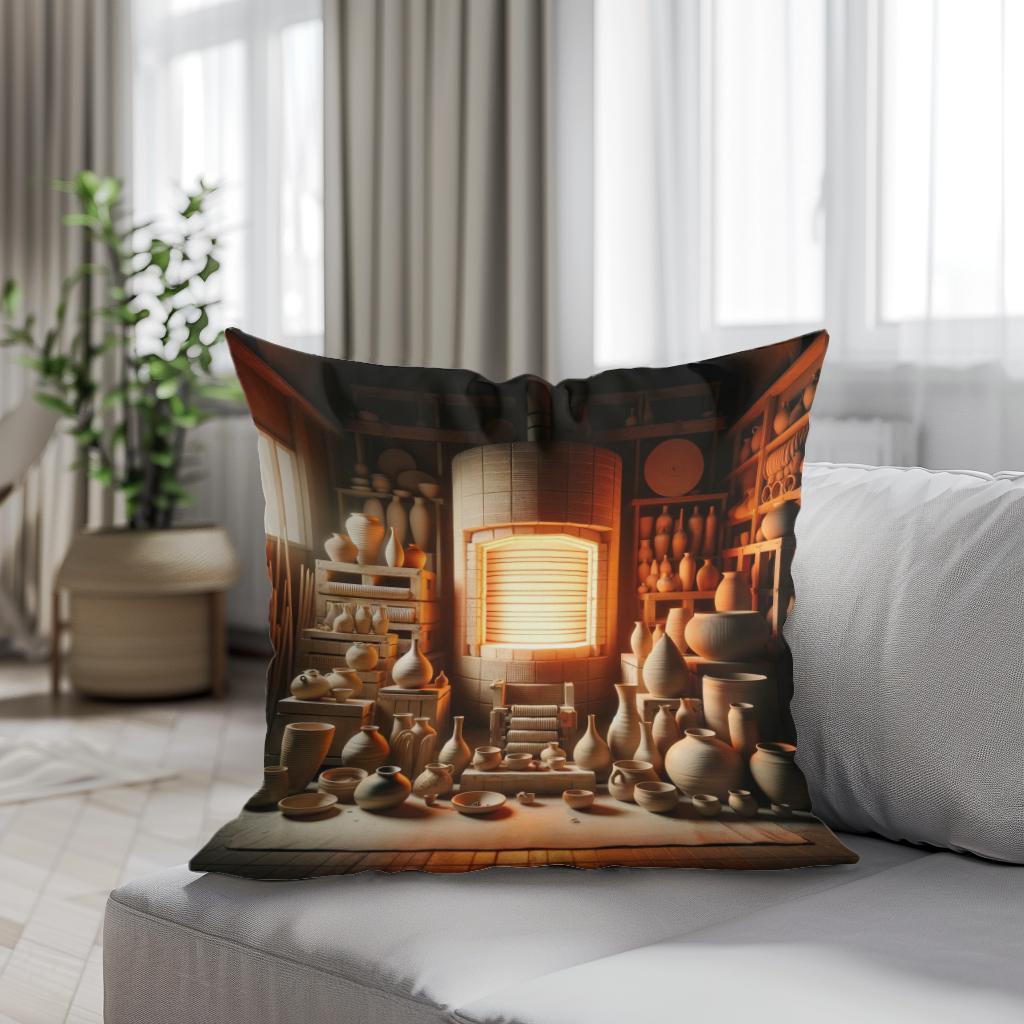 Kiln Glow Cotton Cushion