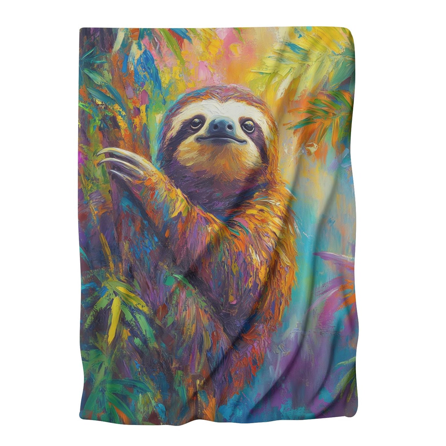 Rainbow Joy Sloth Blanket