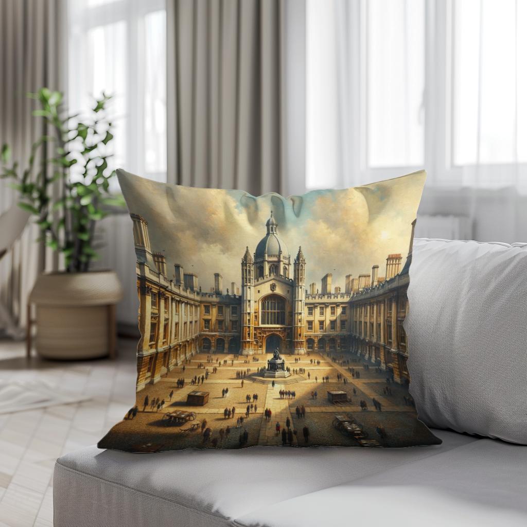 Cambridge Trinity Court Cotton Cushion