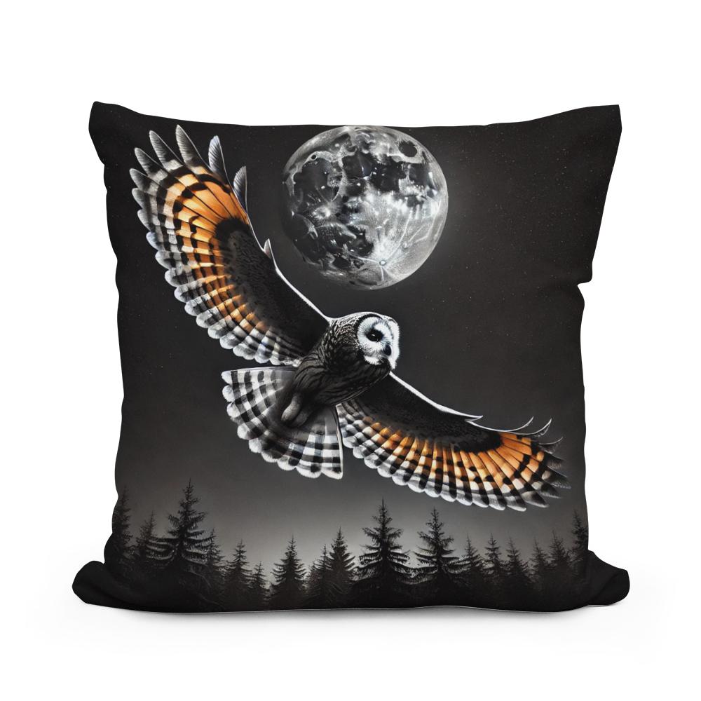 Nocturnal Flight Cotton Cushion