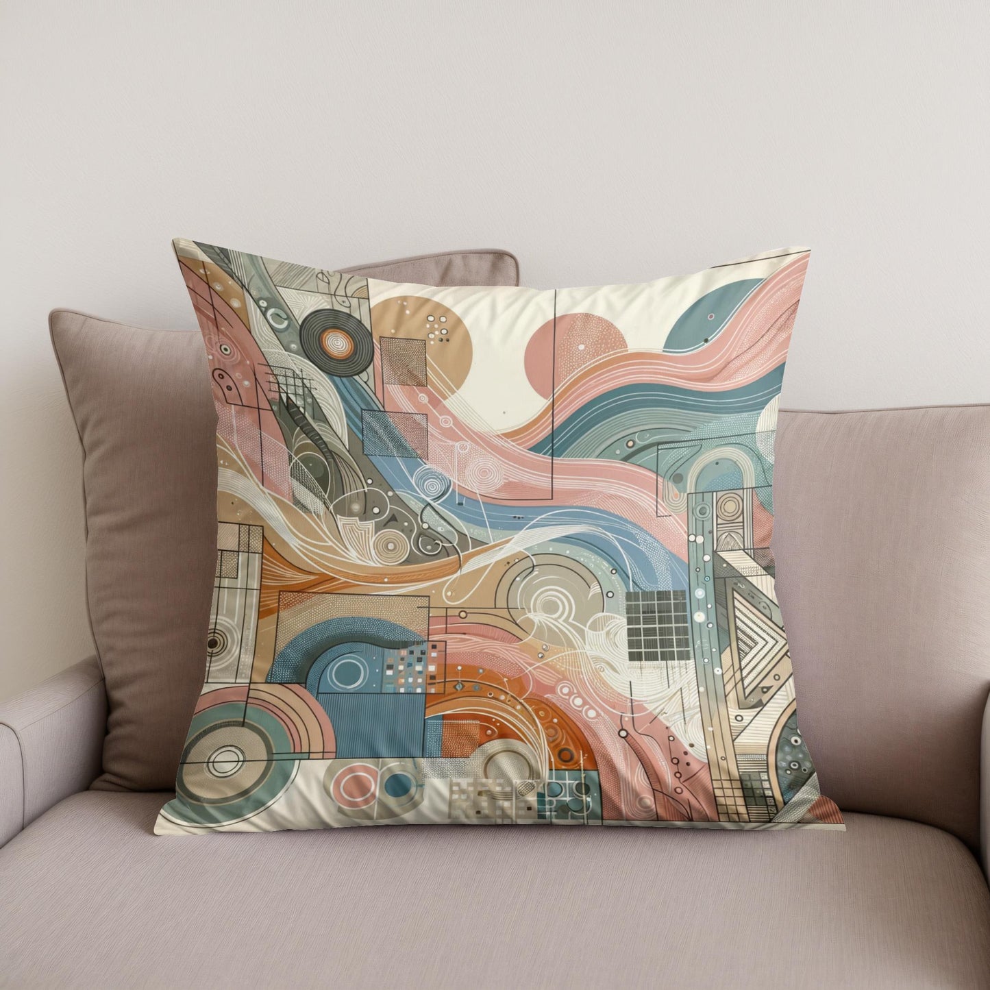 Diverse Essence Mosaic Cotton Cushion