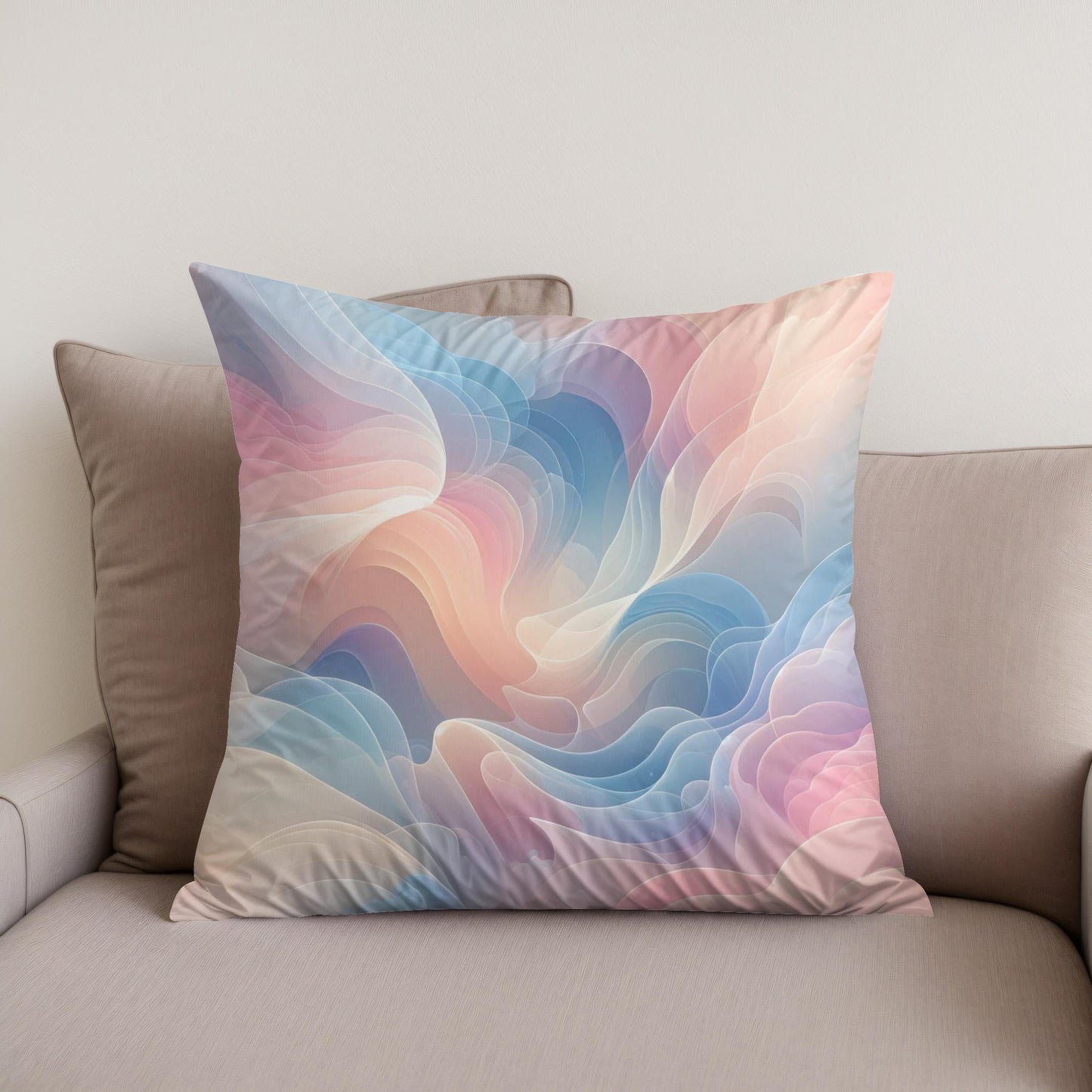 Pastel Dreamscape Cotton Cushion