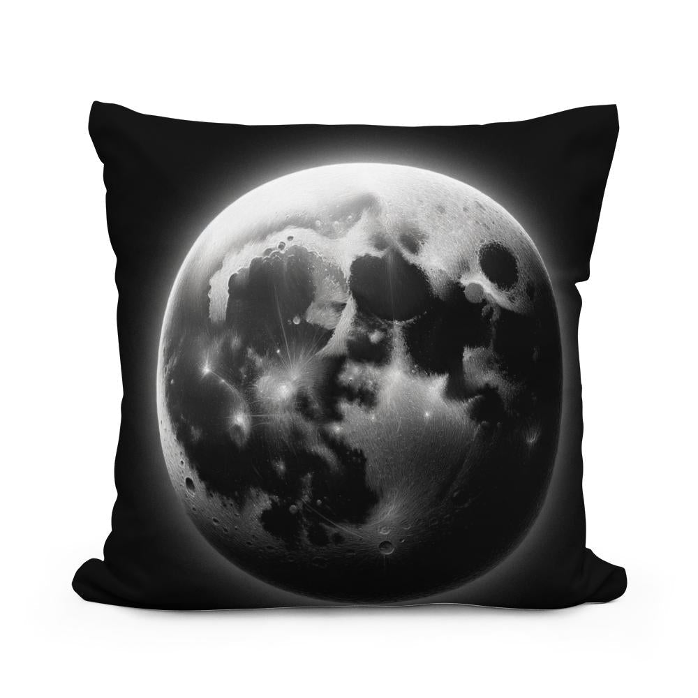 Craters of Lunar Secrets Cotton Cushion