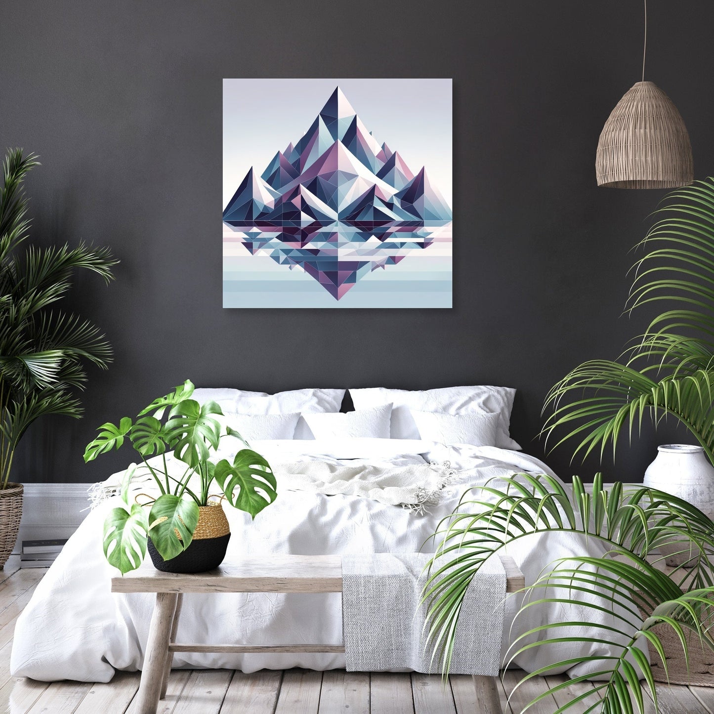 Mountain Geometry Canvas