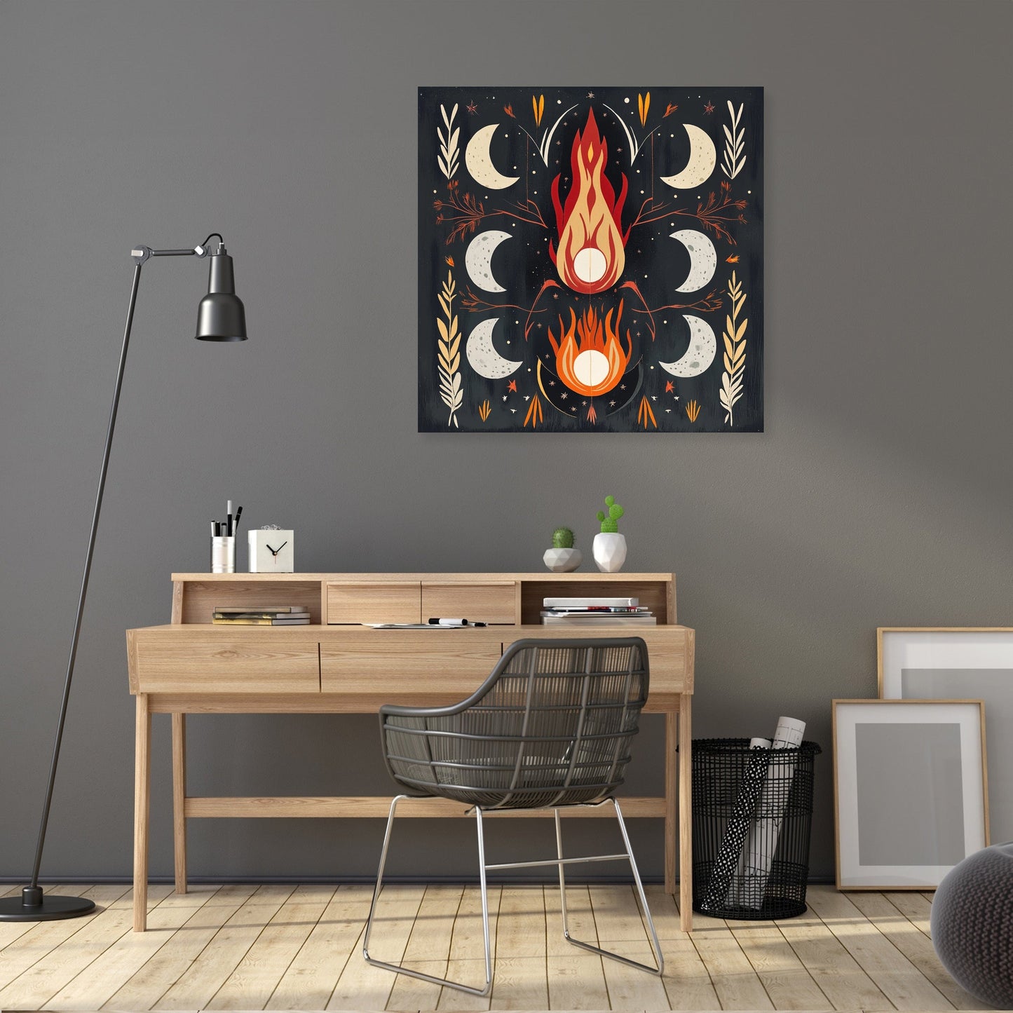 Lunar Fire Celebration Canvas