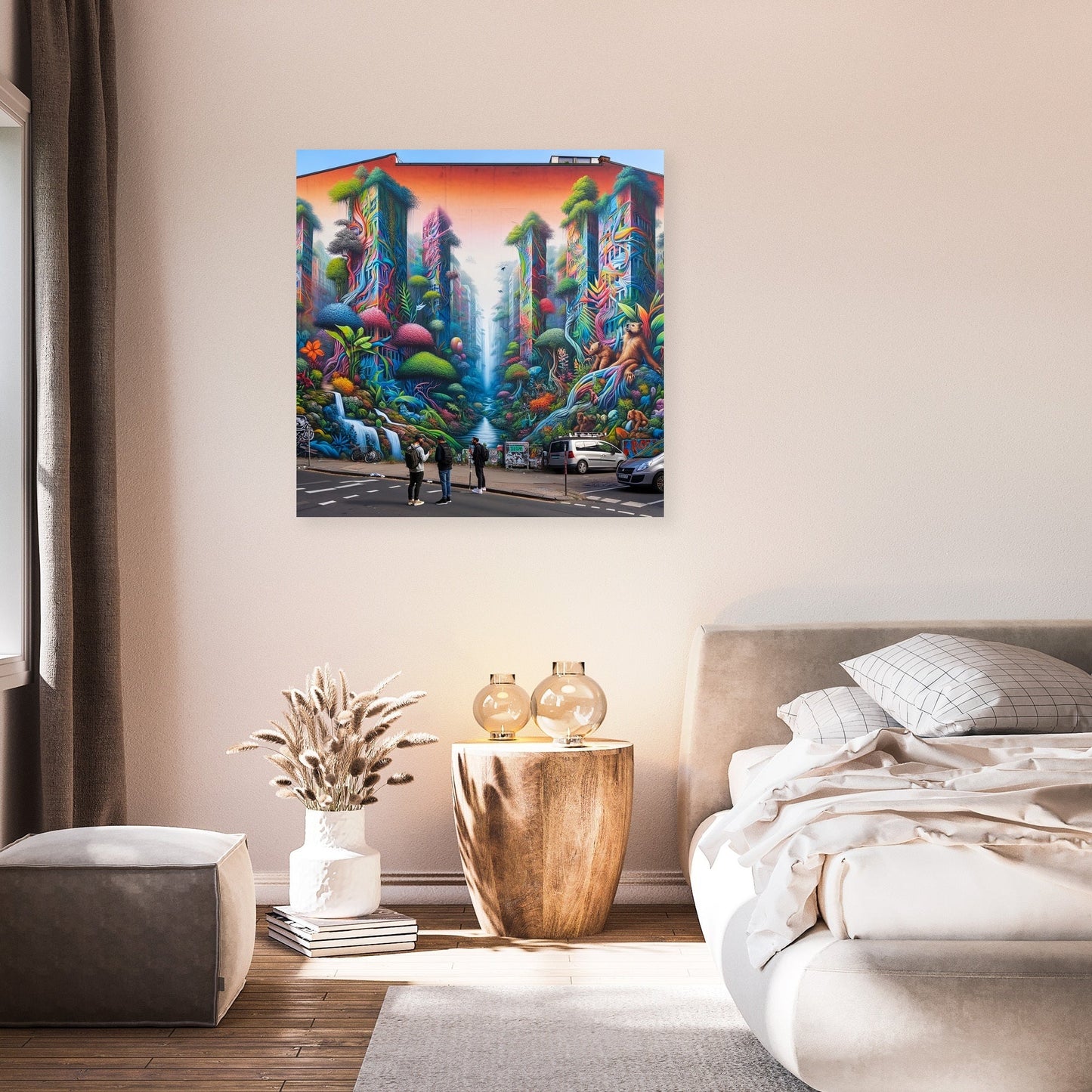 Jungle Mural Dialogue Canvas