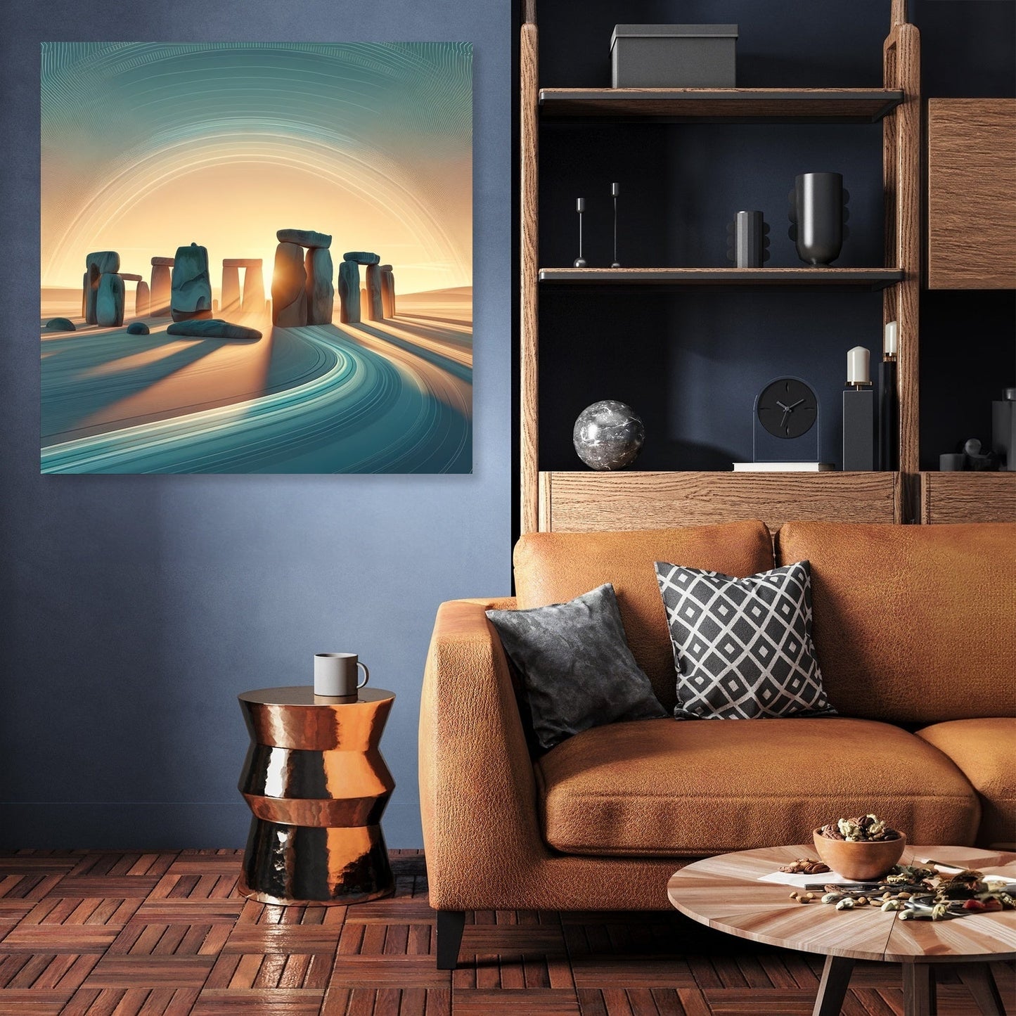 Futuristic Stonehenge Canvas