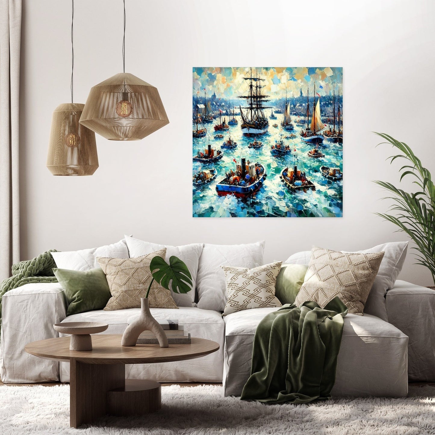 Harbour Hustle Canvas
