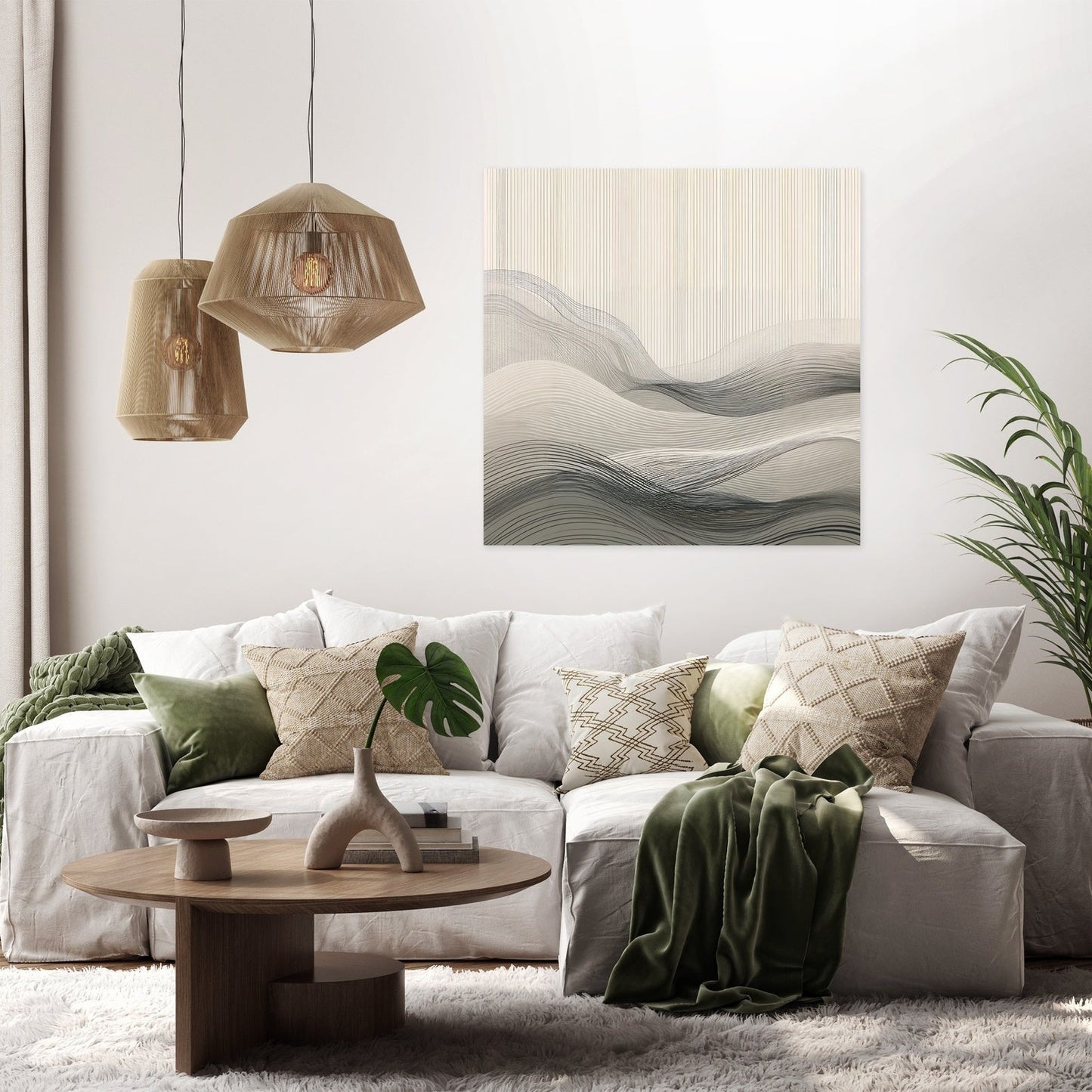 Minimalist Echoes Canvas