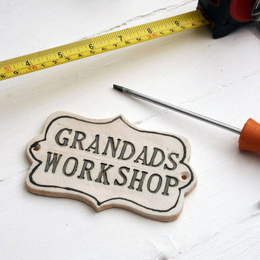 Grandad's Workshop Ceramic Sign