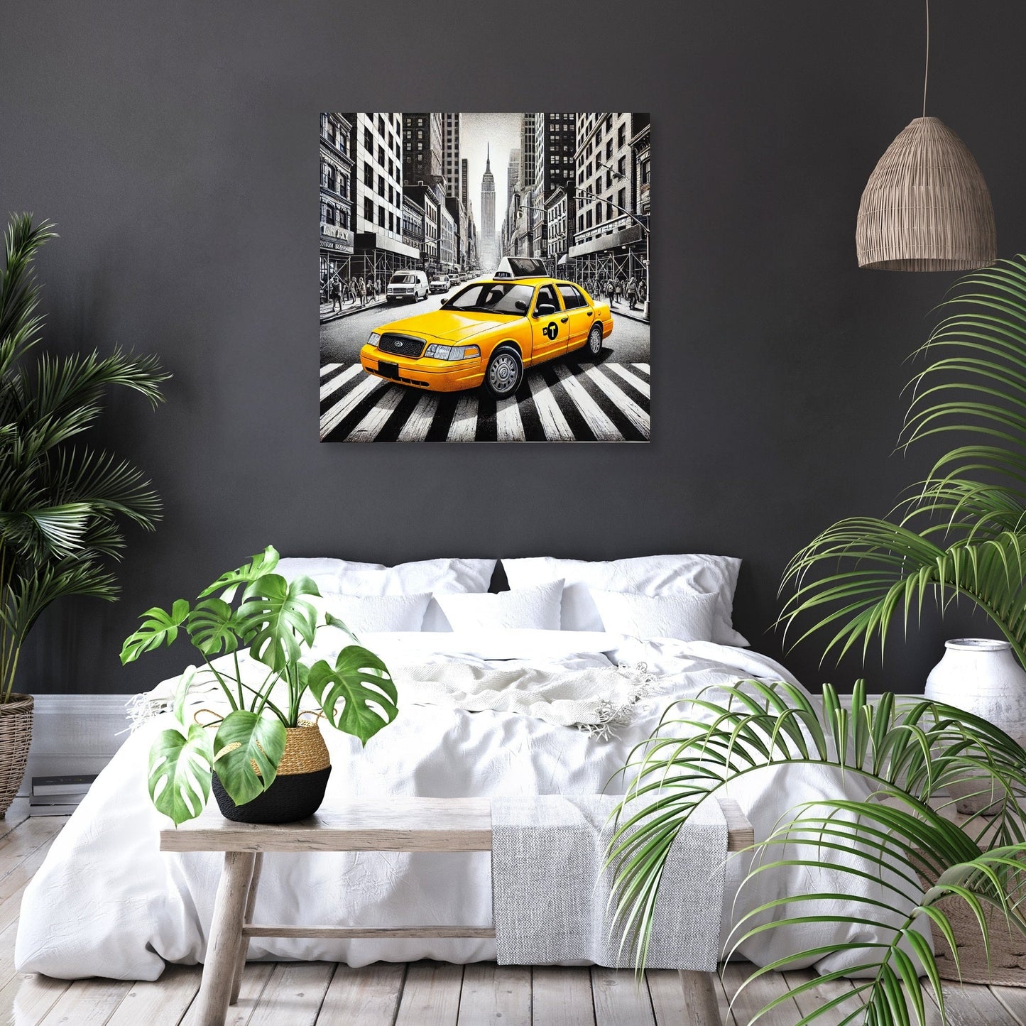 Yellow Taxi Canvas