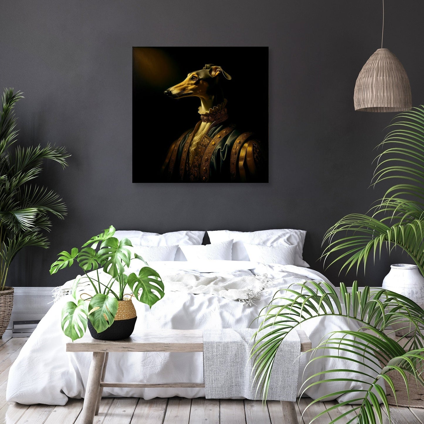 Royal Greyhound Reverie Canvas
