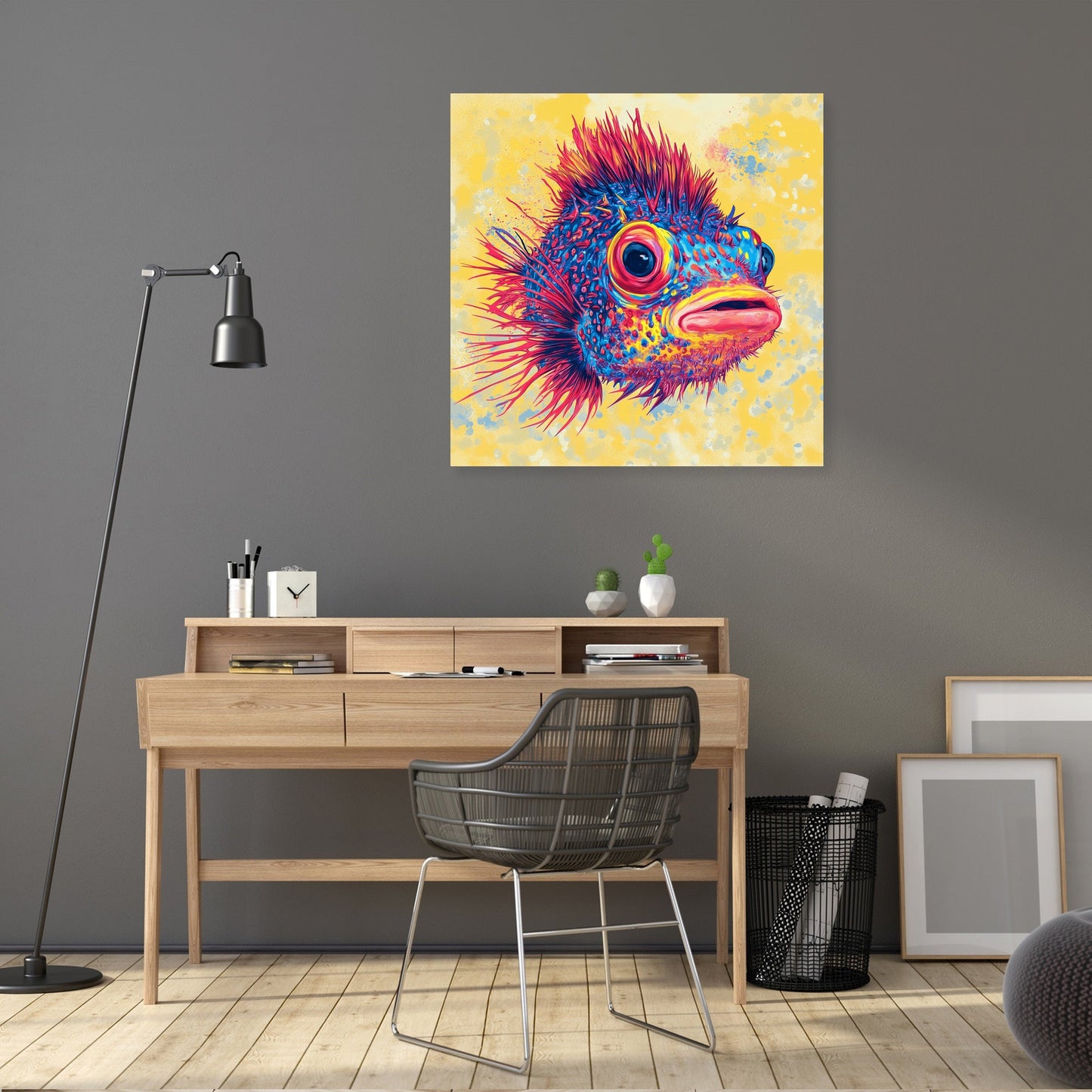 Pufferfish Radiance Canvas