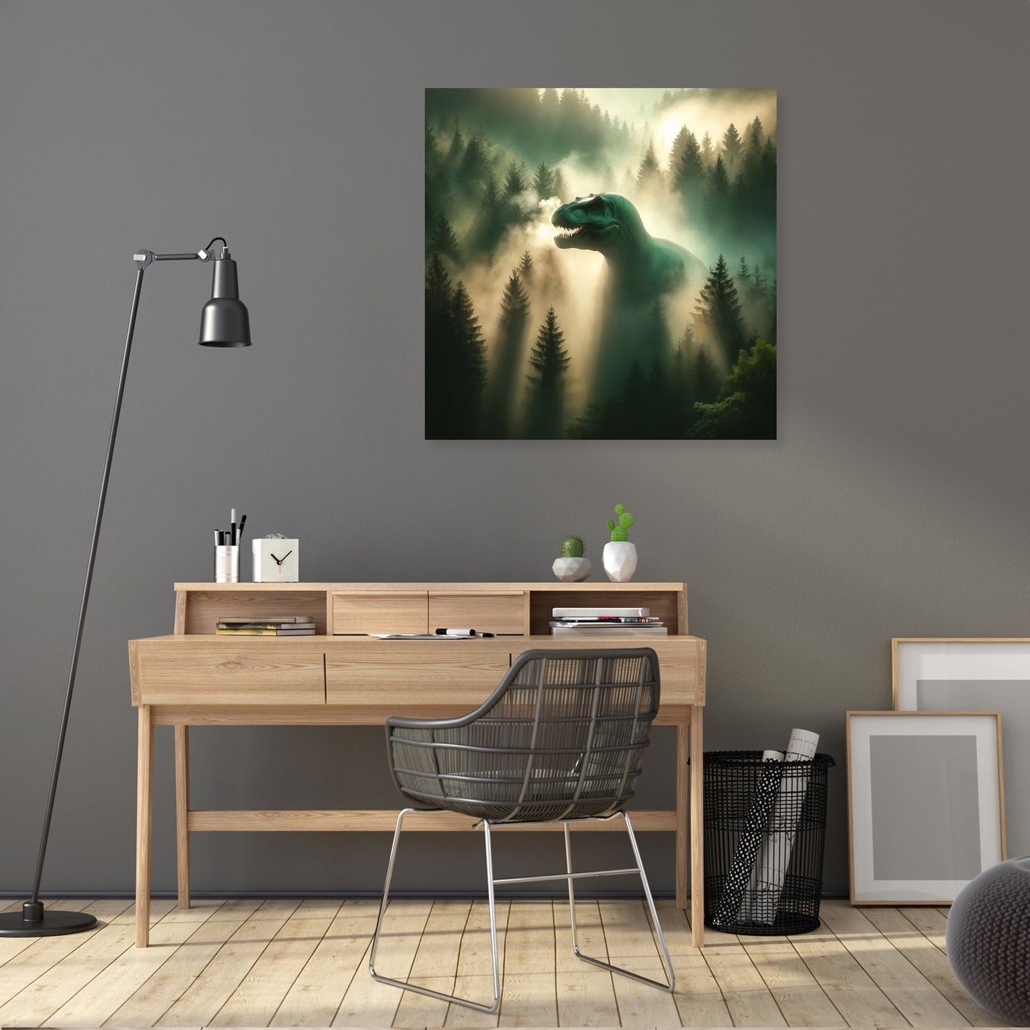 Misty Dawn T. Rex Canvas