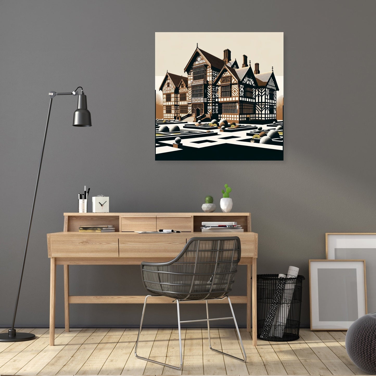 Liverpool Speke Hall Minimalist Harmony Canvas