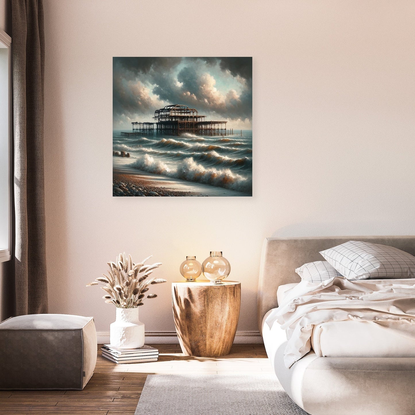 Brighton West Pier Ruins Canvas